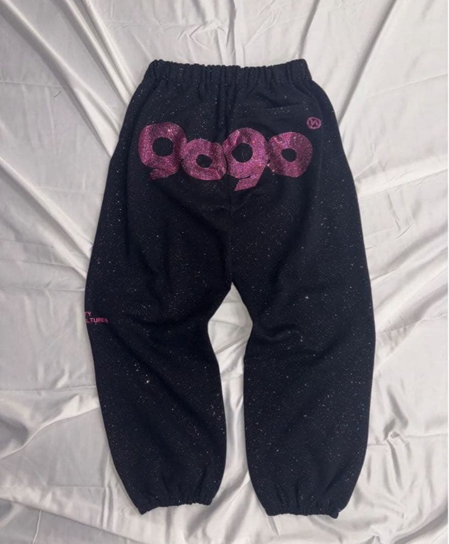 新品　9090 girl セットアップ　90 Logo Glitter 　M