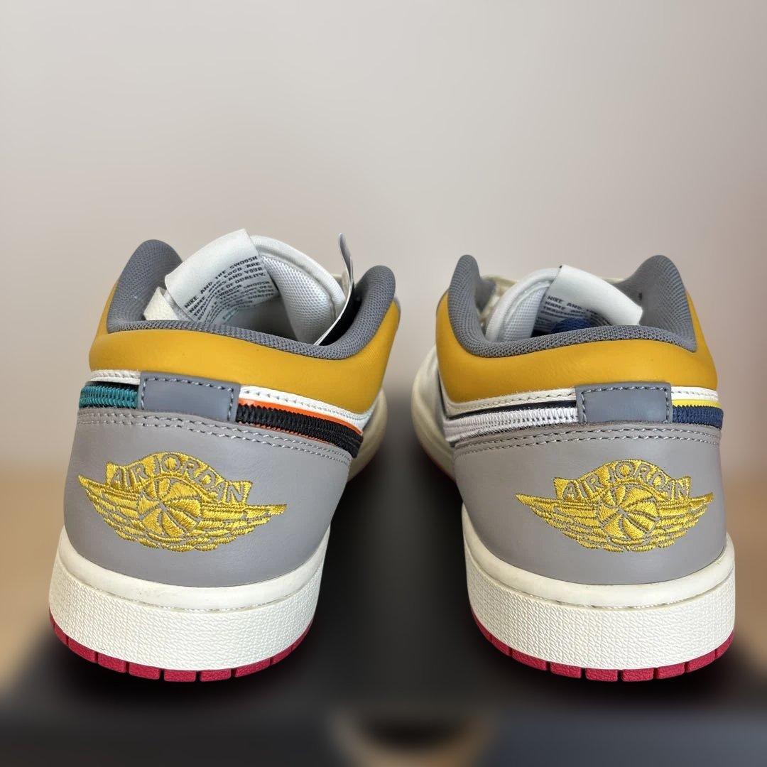 Air Jordan 1 Low ホワイト/イエロー/グレー/ブルー/レッド