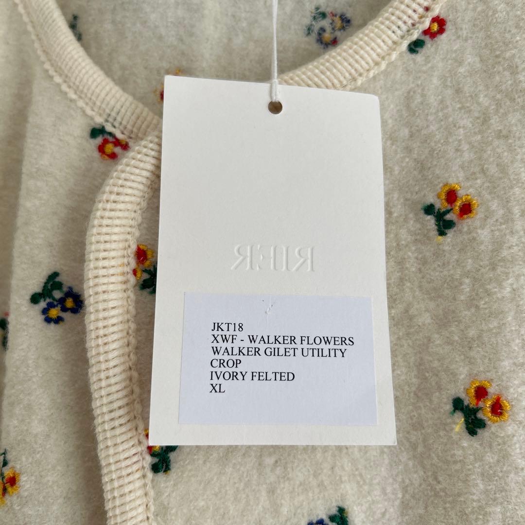 RIER WALKER GILET FLOWER ベスト　アイボリー