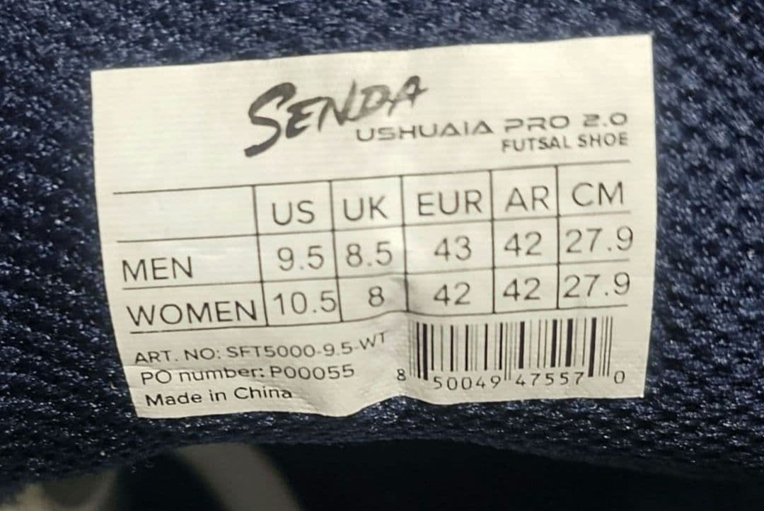 SENDA USHUAIA PRO2.0 フットサルシューズ 27.9cm