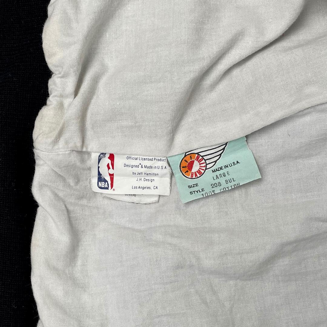 【1995年USA製】ジェフハミルトン 革ジャケット NBA ブルズ ビンテージ