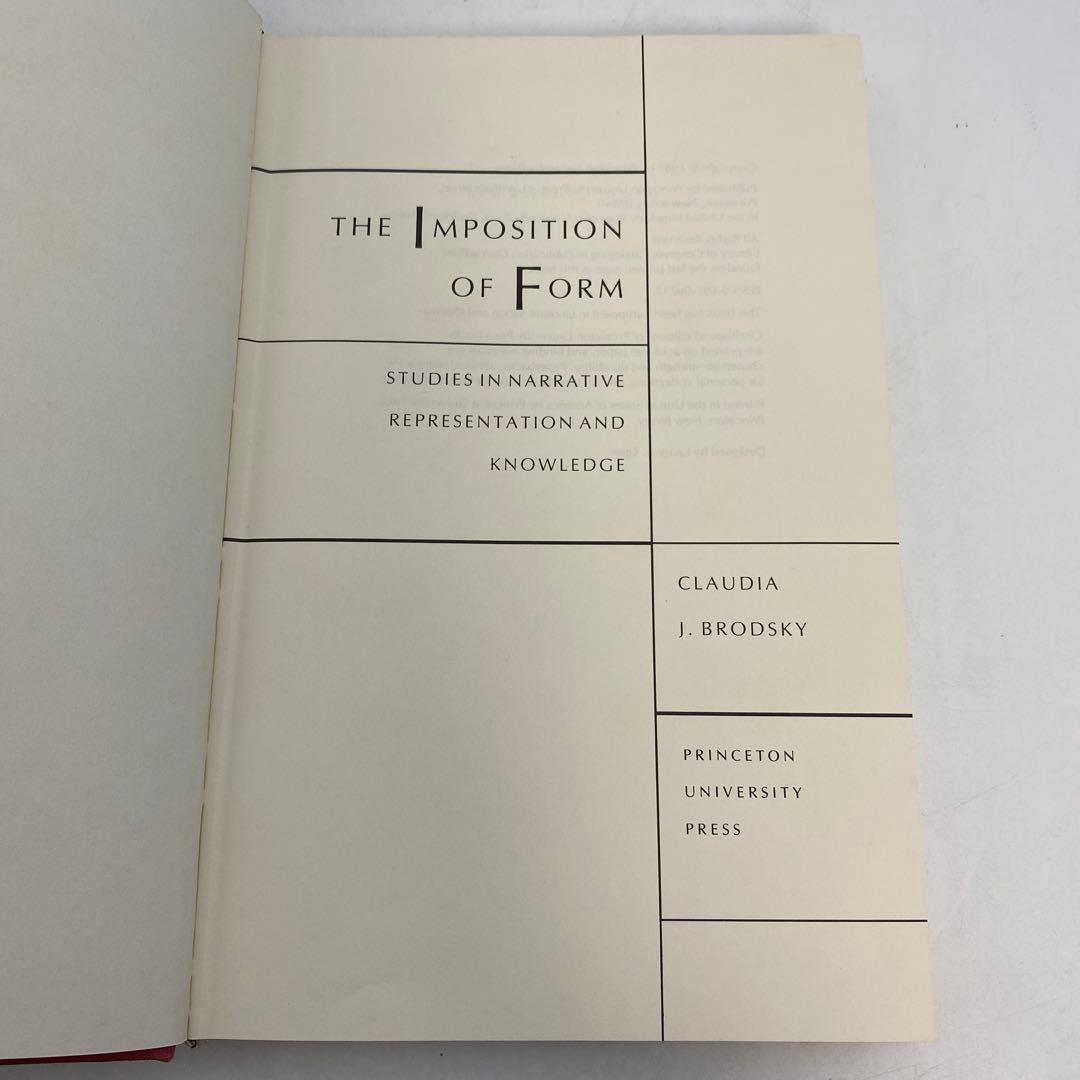 洋書 The Imposition of Form