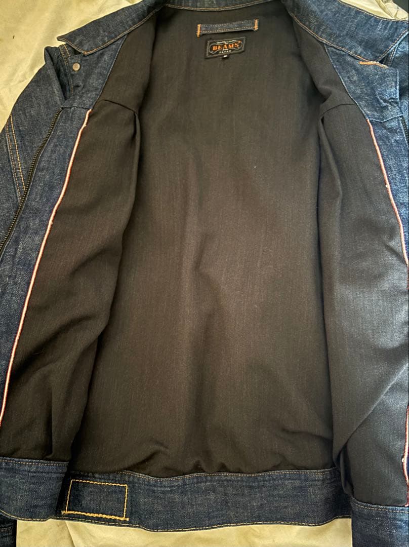 BEAMS＋ デニムトラッカージャケット　ビームスプラス　Gジャン　セルビッジ