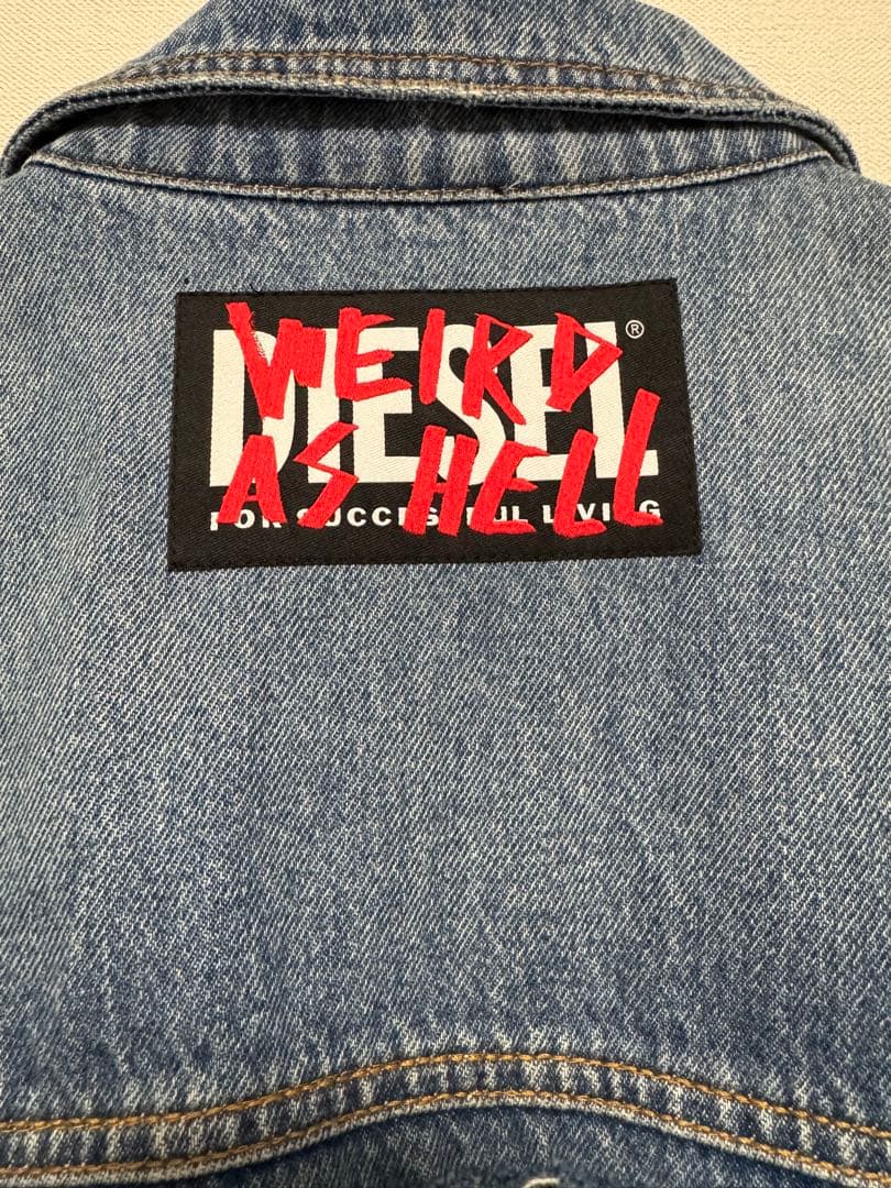 【美品】DIESEL K-BAZ デニムニットジャケット