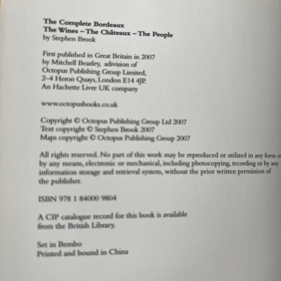 趣味・スポーツ・実用 The Complete Bordeaux :Stephen Brook