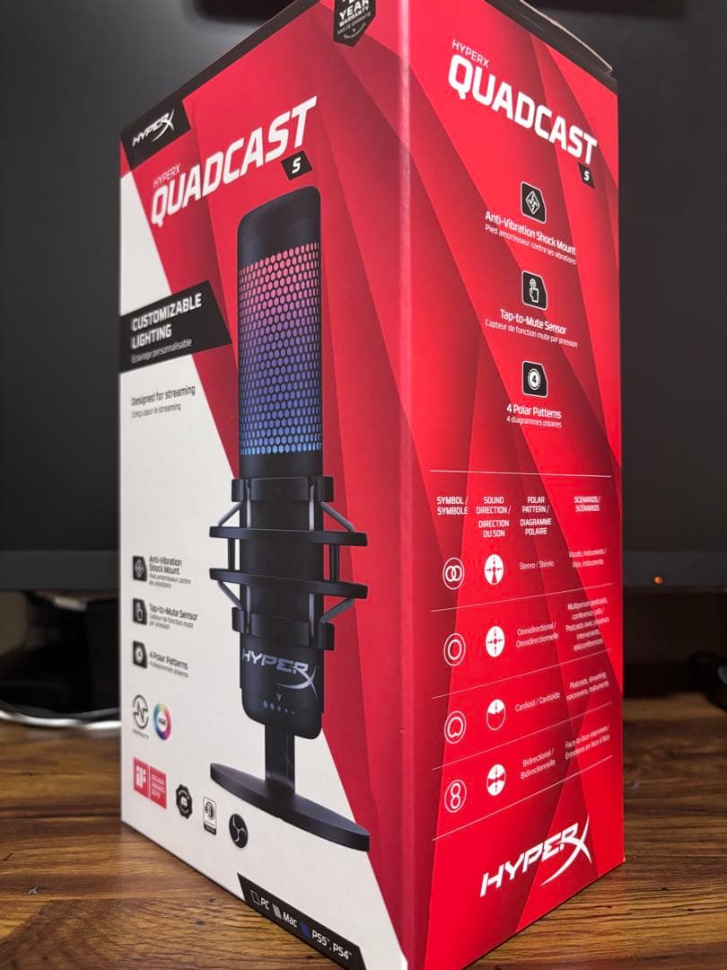 HYPERX QUADCAST S コンデンサーマイク