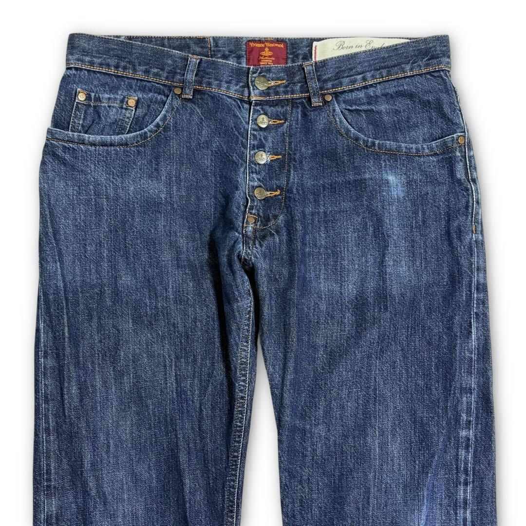 vivienne westwood デニム パンツ ストレート イタリア製 50