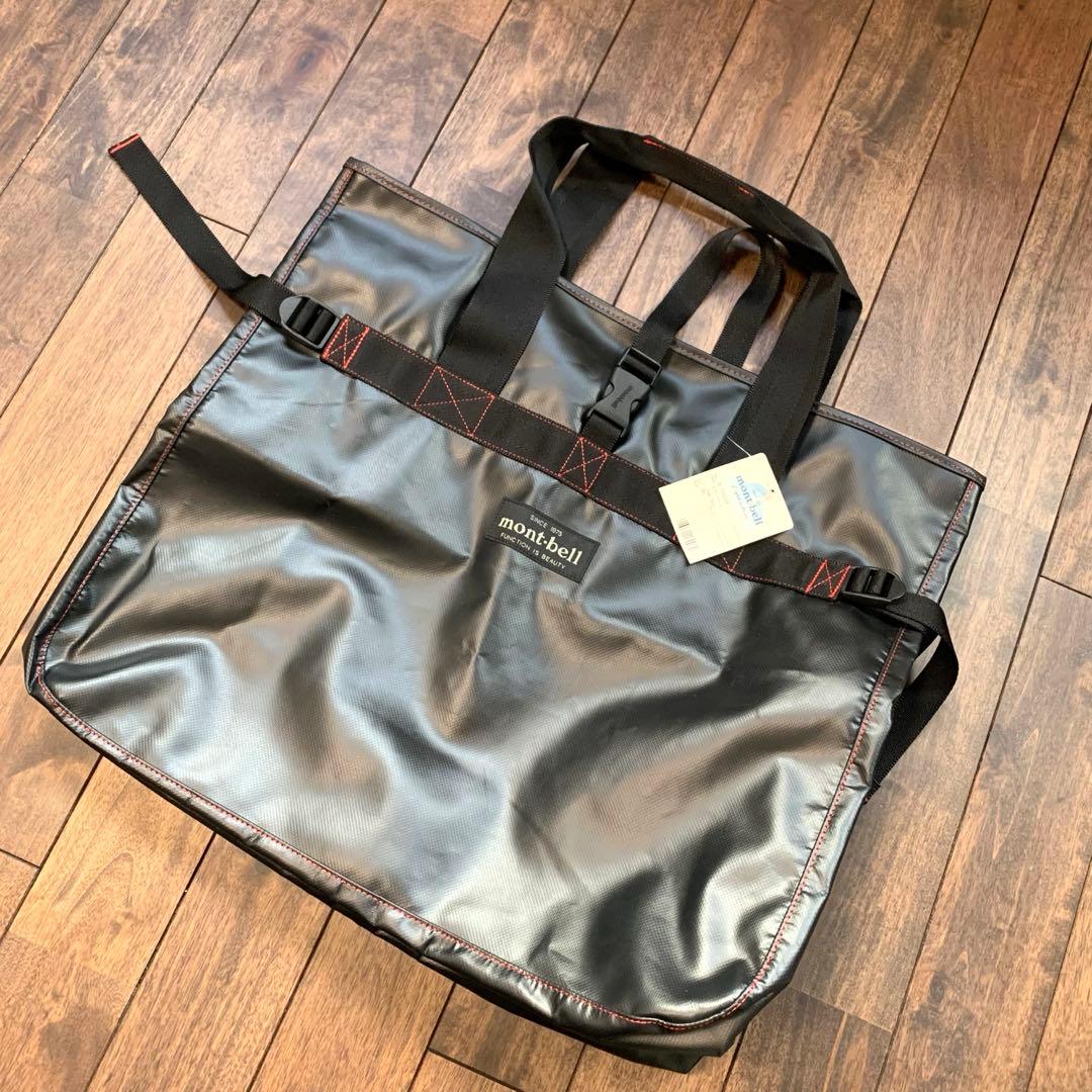 【新品】mont-bell 黒 トートバッグ 大容量　タフトートL