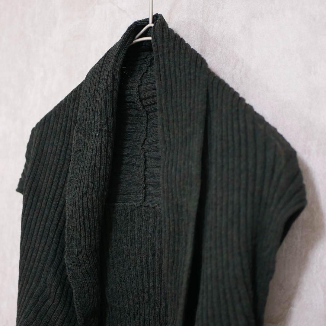 HaaT ISSEY MIYAKE サークルパターン リブ編み ニットジレ