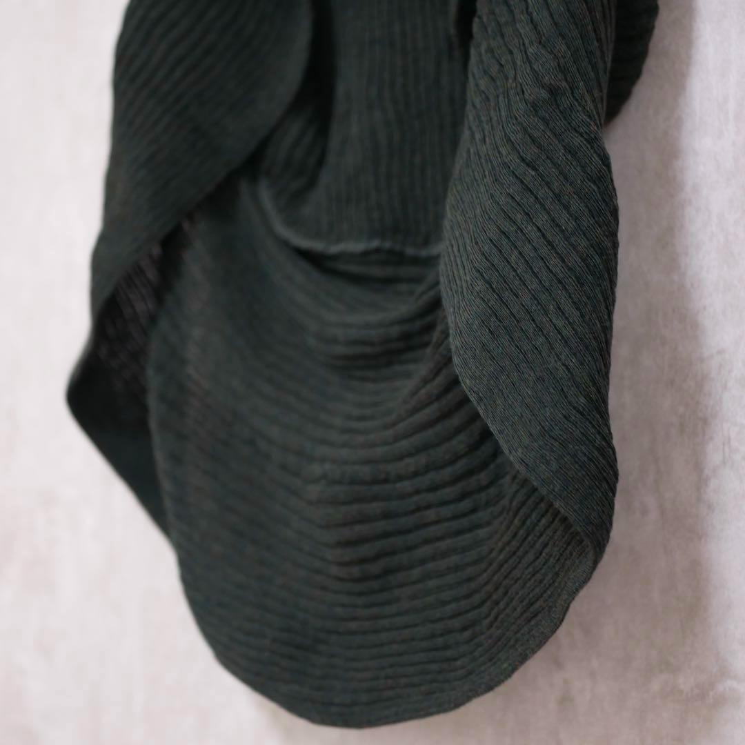 HaaT ISSEY MIYAKE サークルパターン リブ編み ニットジレ