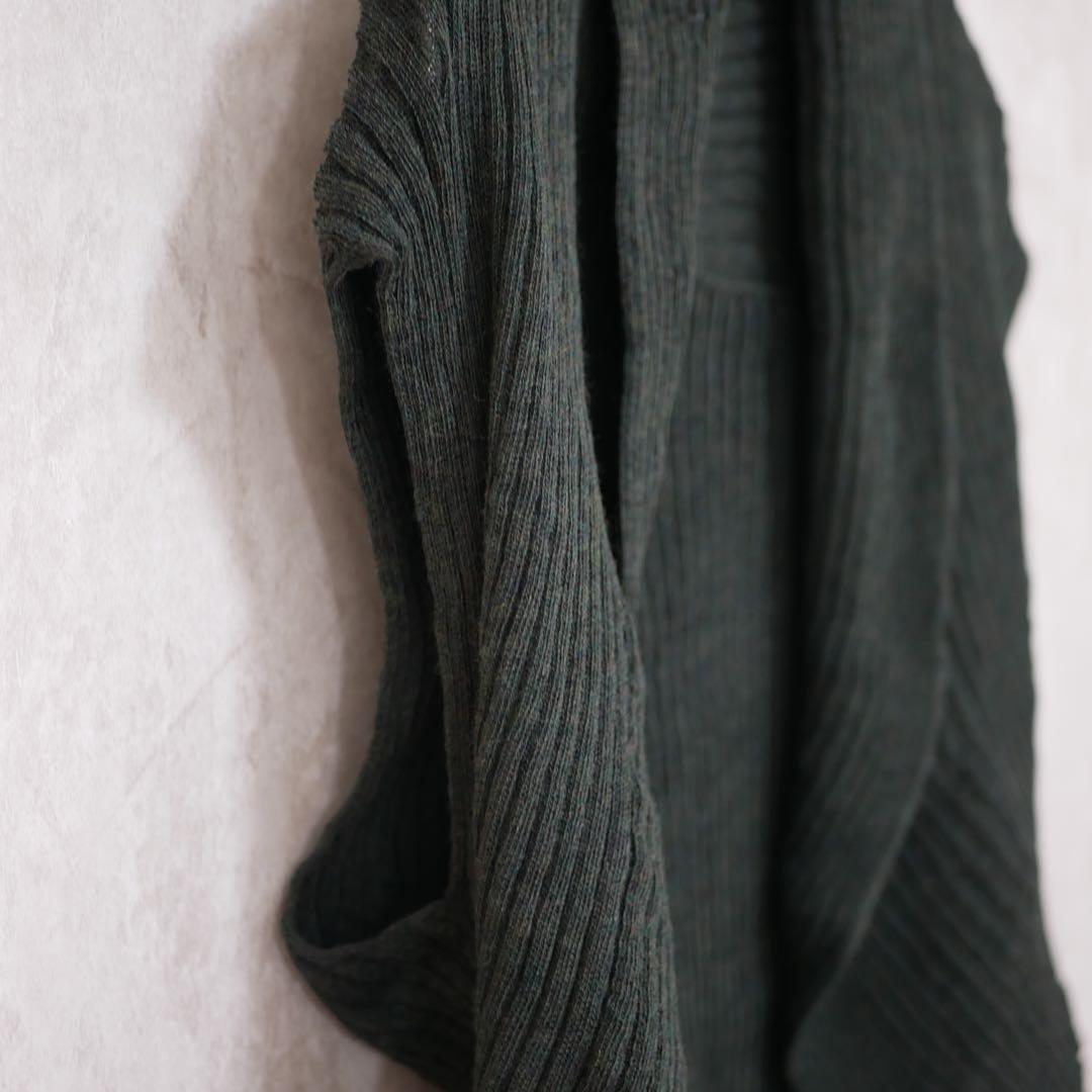 HaaT ISSEY MIYAKE サークルパターン リブ編み ニットジレ
