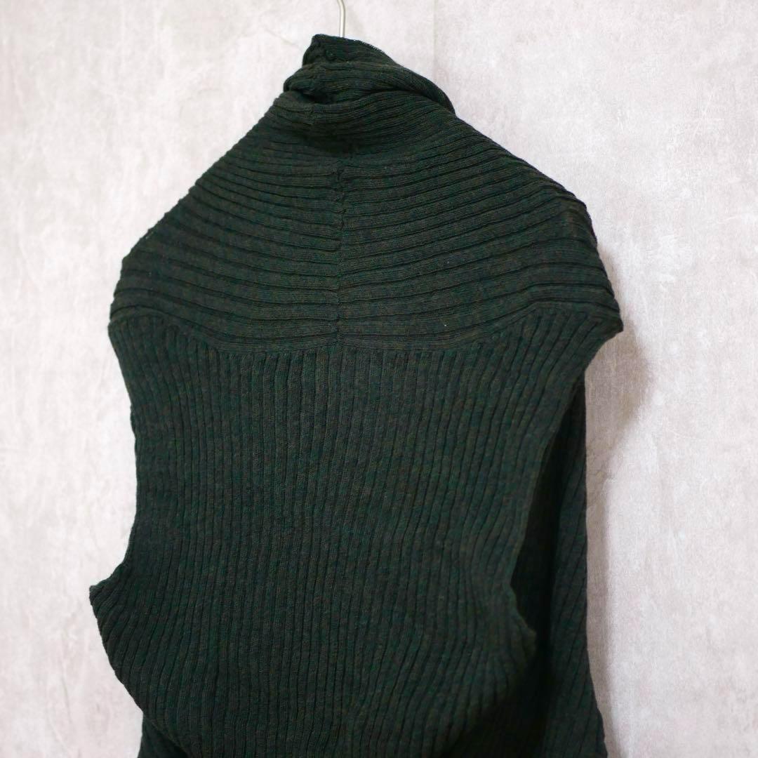 HaaT ISSEY MIYAKE サークルパターン リブ編み ニットジレ