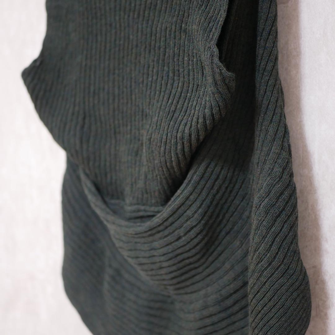 HaaT ISSEY MIYAKE サークルパターン リブ編み ニットジレ