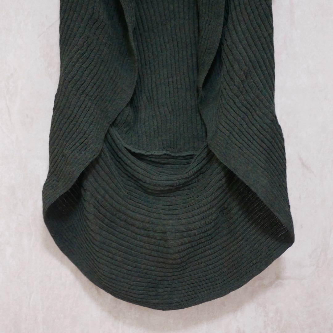 HaaT ISSEY MIYAKE サークルパターン リブ編み ニットジレ
