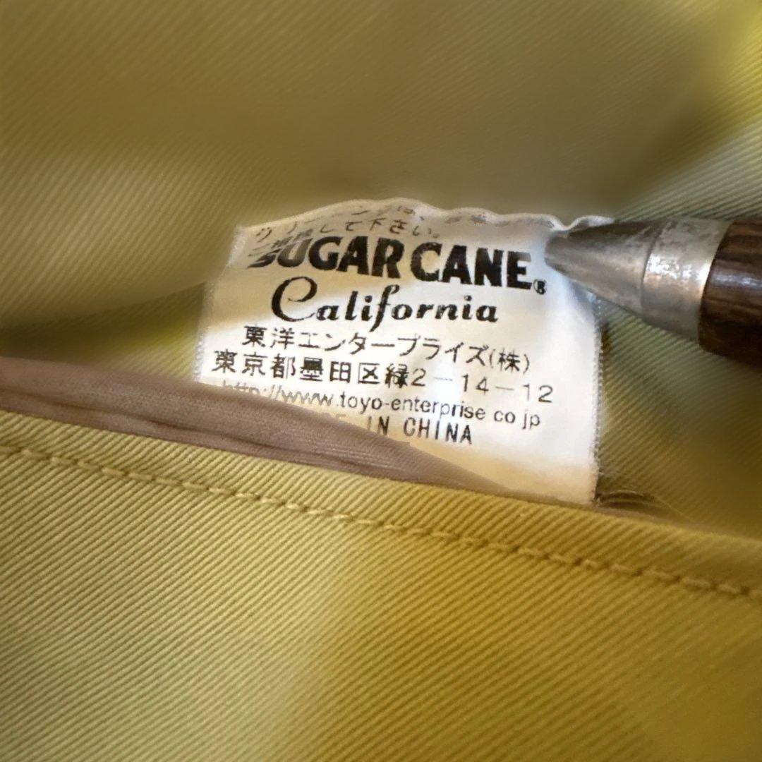 SUGARCANE ムートンカラーレザーヨークダウンベスト【サイズM】