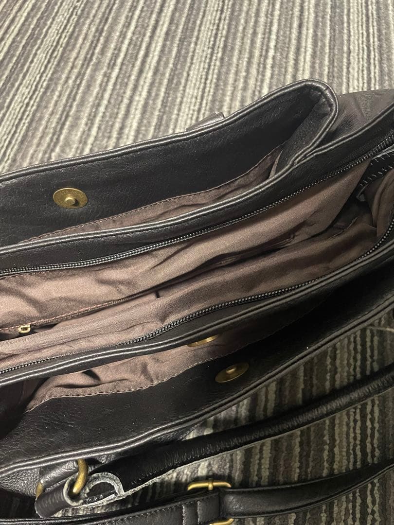 バッグ 00s archive design Leather shoulder bag