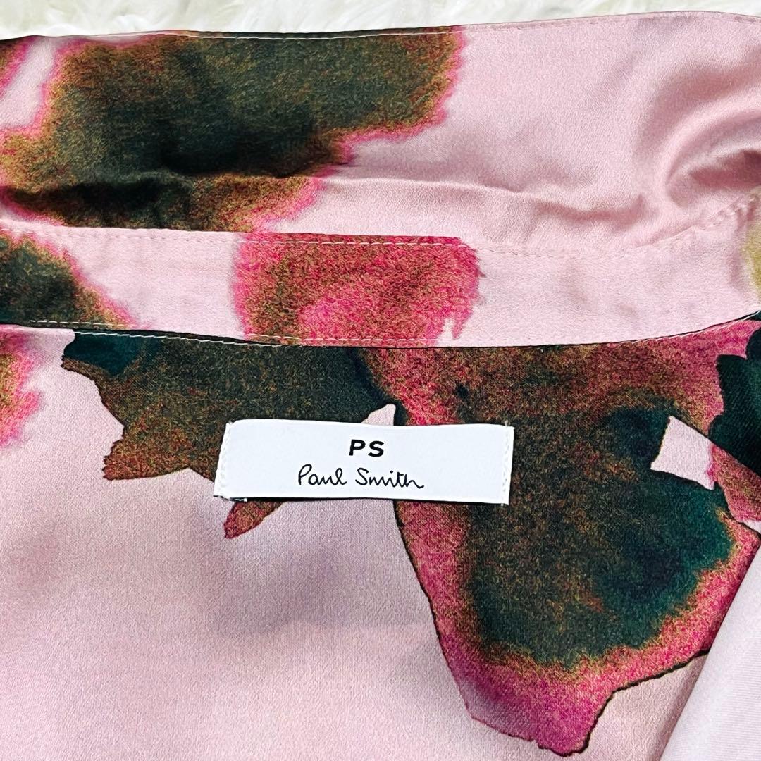 美品✨ ポールスミス マーシュマリーゴールド花柄長袖シャツ 大きいサイズ2XL
