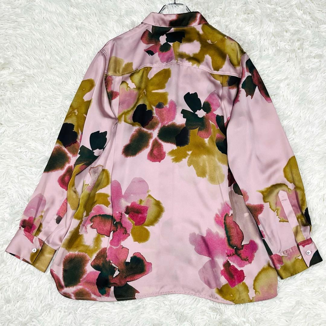 美品✨ ポールスミス マーシュマリーゴールド花柄長袖シャツ 大きいサイズ2XL