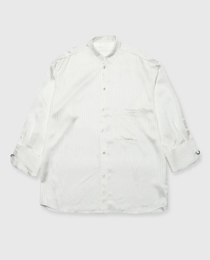 【美品・試着のみ】JOSEMOON SATIN STRIPE SHIRT