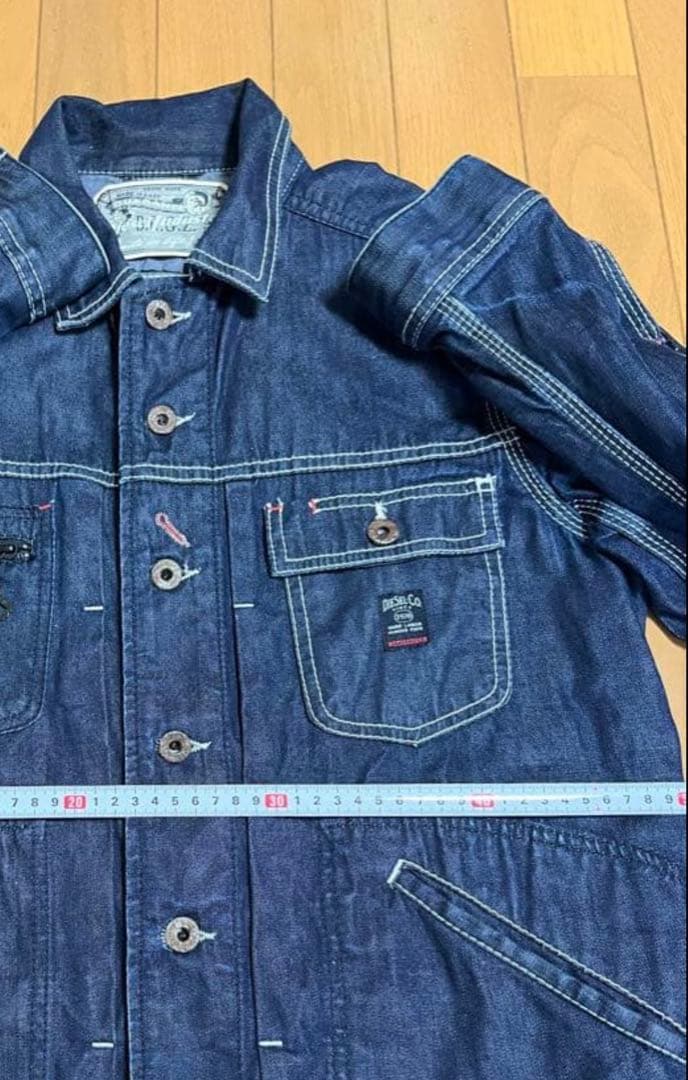 DIESEL ダークブルー デニムジャケット　購入時6万前後　廃盤　サイズL
