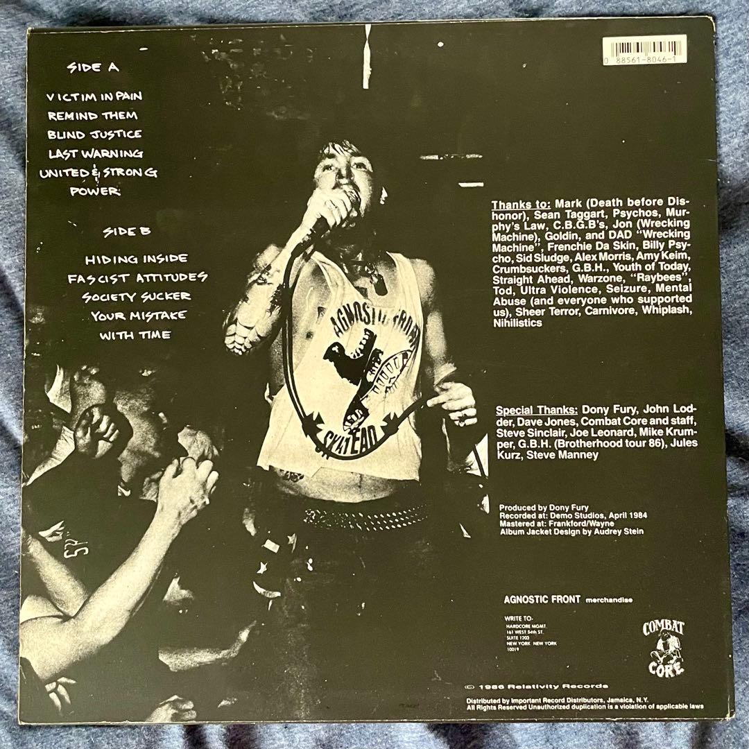 Agnostic Front Victim in Pain 12インチ 1st