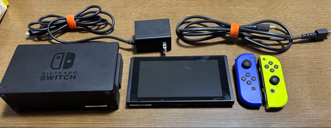 Nintendo Switch 本体 青 黄 Joy-Con（ござる）