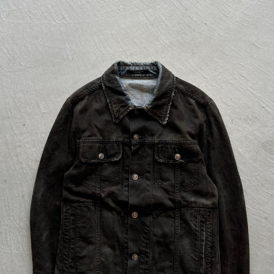 専用00s dolce&gabbana coating denim jacket