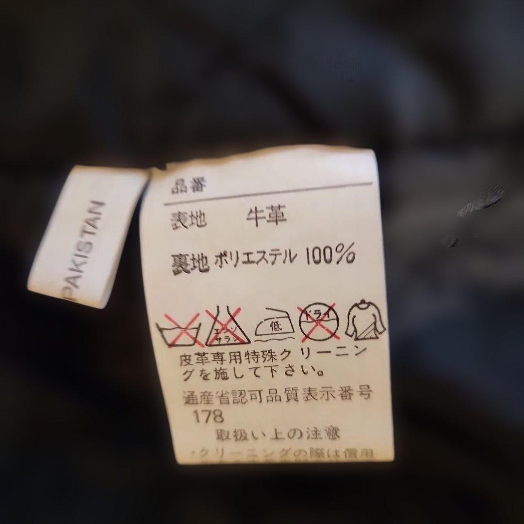 ブラック 牛革 ダブルライダースジャケット