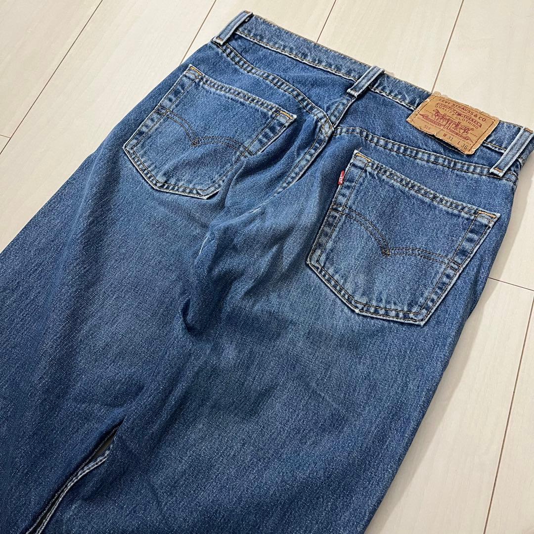 d*様 94年製 Levi’s 519 USA製 W31 66系縦落ち デニム