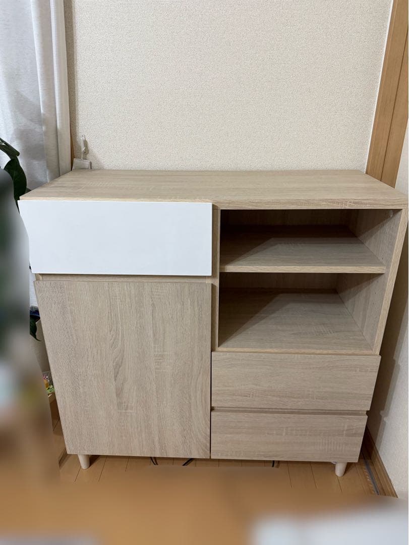 ヘルム　キャビネット　グレージュ　ホワイト