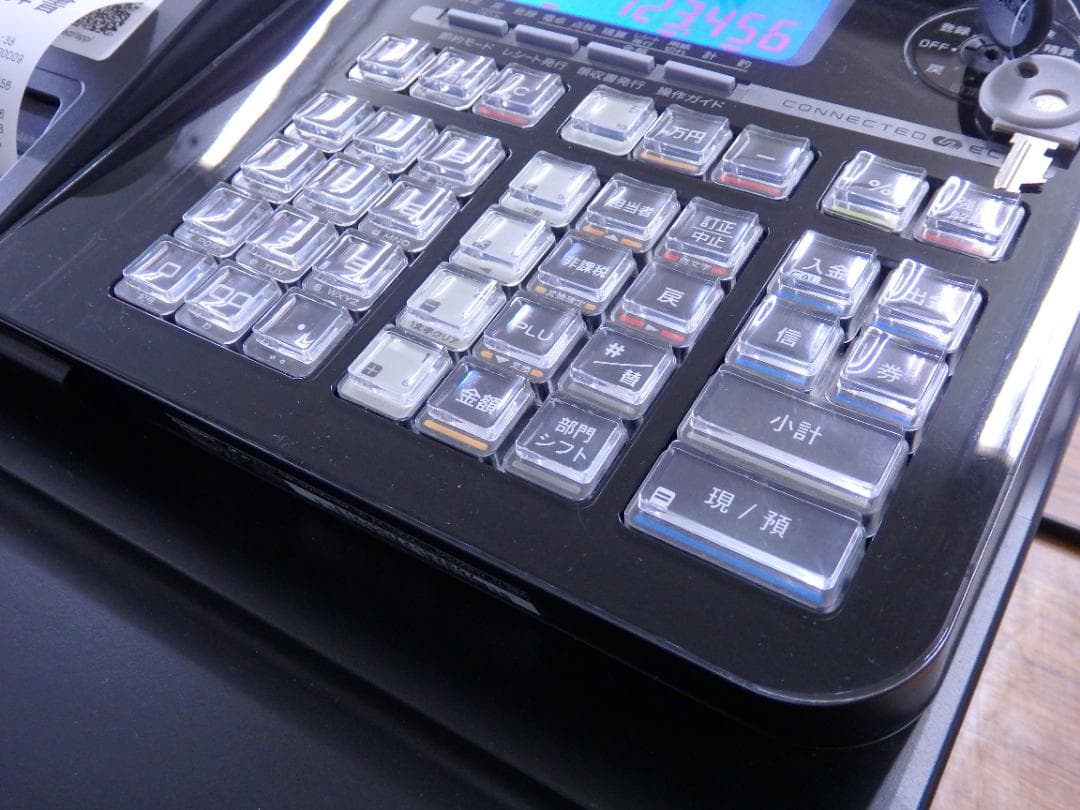 7220 美品 カシオは年式大事 設定無料 22年製 SR-S200 レジスター