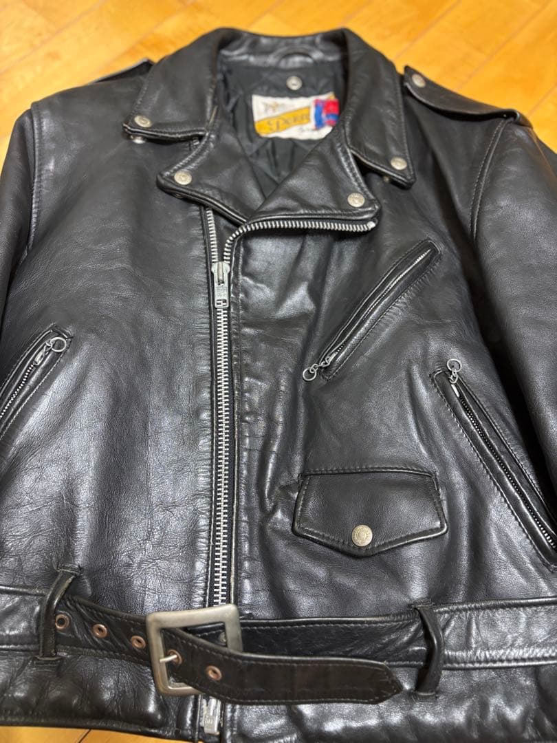 SCHOTT ダブルライダース　618 バックプリント　ブラック　40
