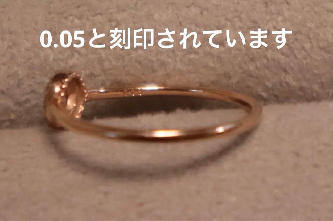 N*n様 (最終値下げ)フェスタリア ピンキーリング K10 PG ダイヤモンド