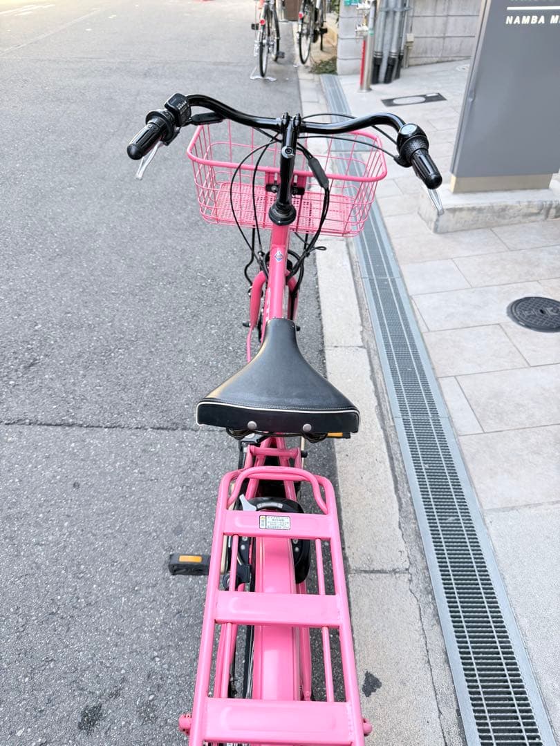 大阪府　ブリヂストン　ステップルーズ 電動アシスト自転車 ピンク