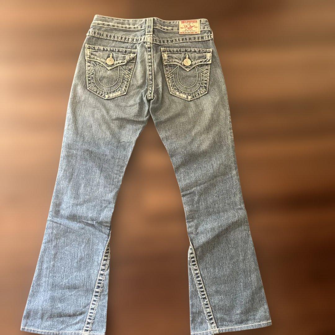 「希少」激レア　白ステッチTrue Religion ブーツカットデニム 27