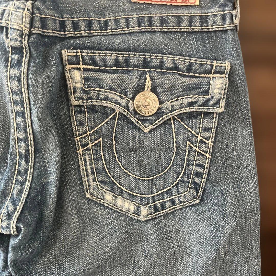 「希少」激レア　白ステッチTrue Religion ブーツカットデニム 27