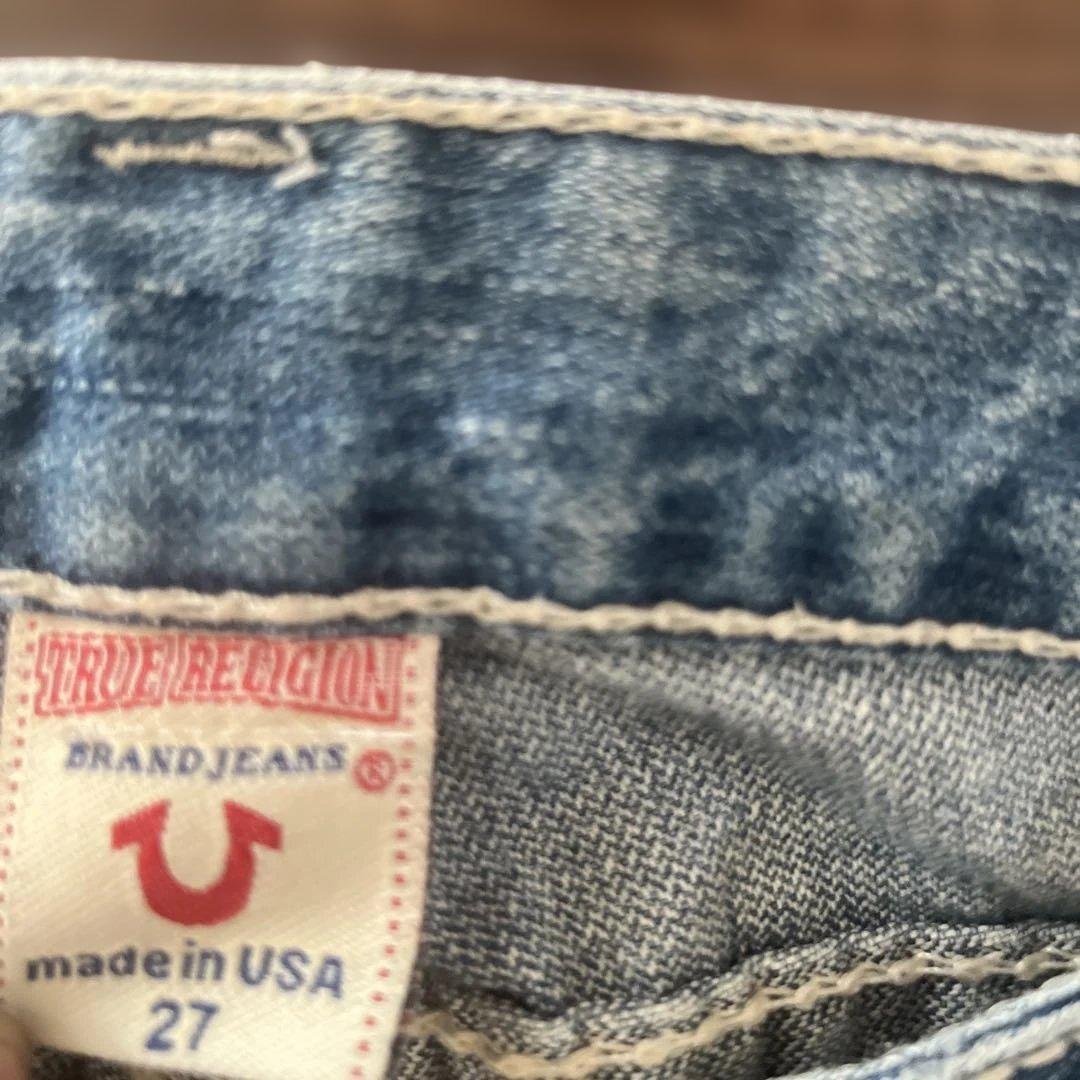 「希少」激レア　白ステッチTrue Religion ブーツカットデニム 27