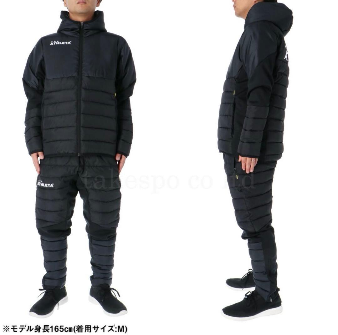 ATHLETA フード付きジャージ Mサイズ ブラック/ネイビー