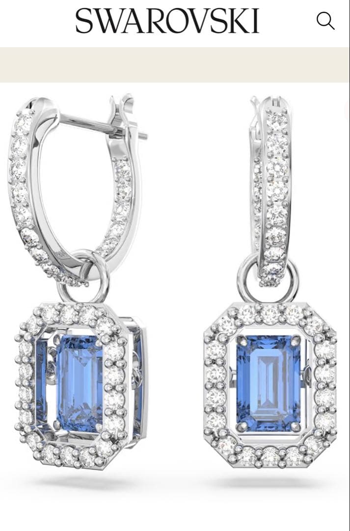 Swarovski ドロップピアス(片耳)