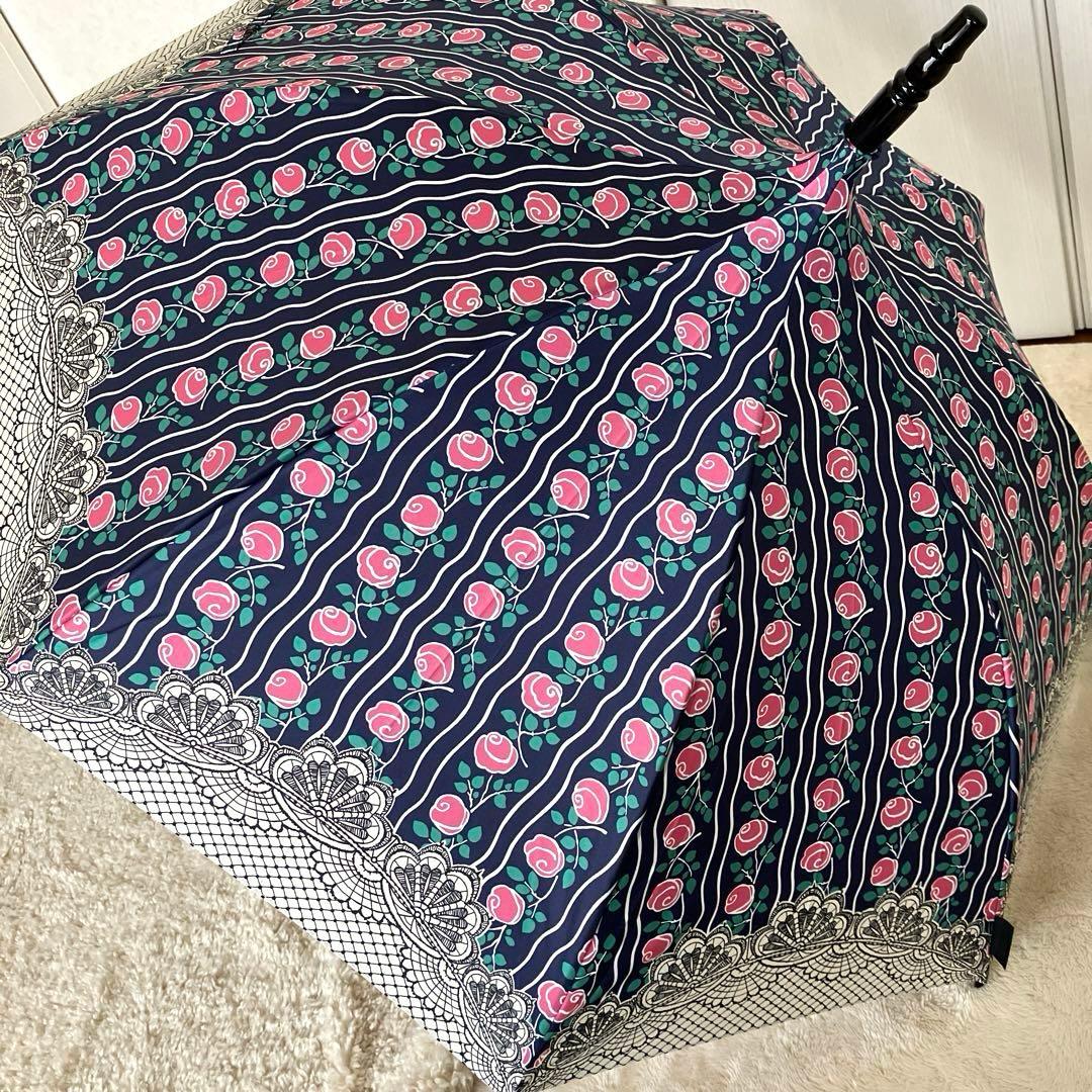 新品未使用品 ANNA SUI 長傘 パゴダ傘 バラ　ローズ 女っぽ レース