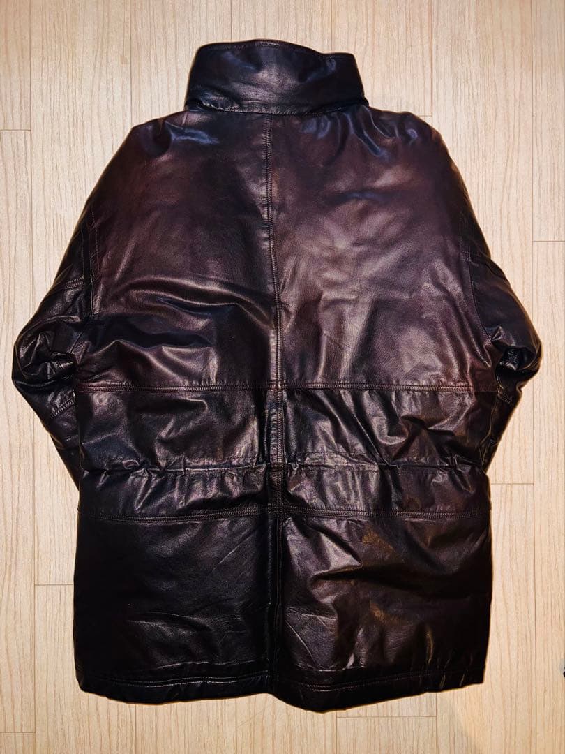 スペシャル vintage 美品 80s エディーバウアー レザー ダウンコート