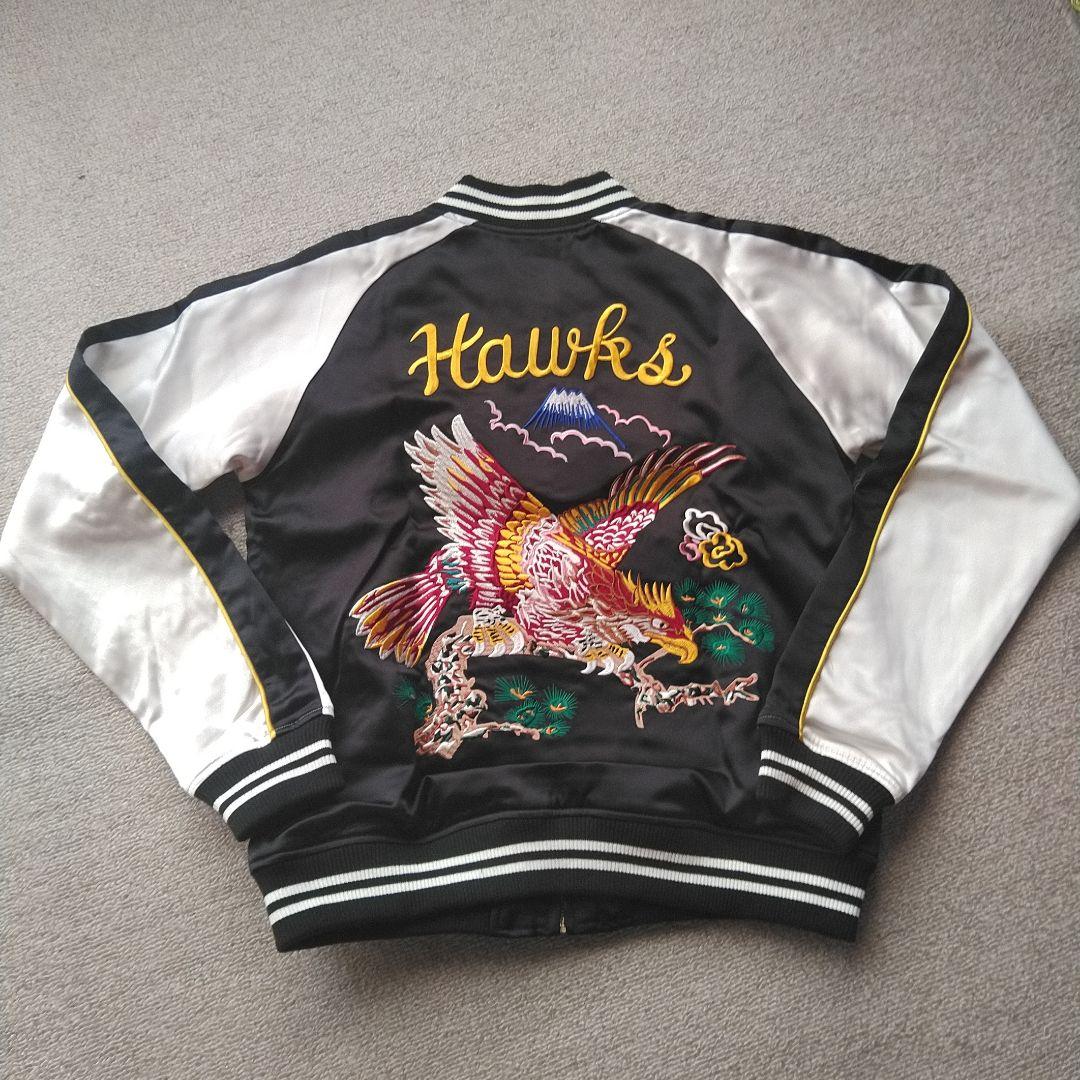 ソフトバンクホークス　ホークス　スカジャン　中古　М