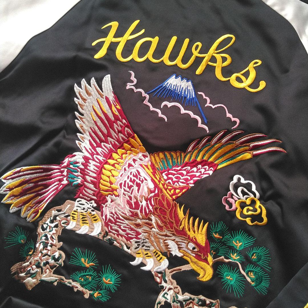ソフトバンクホークス　ホークス　スカジャン　中古　М