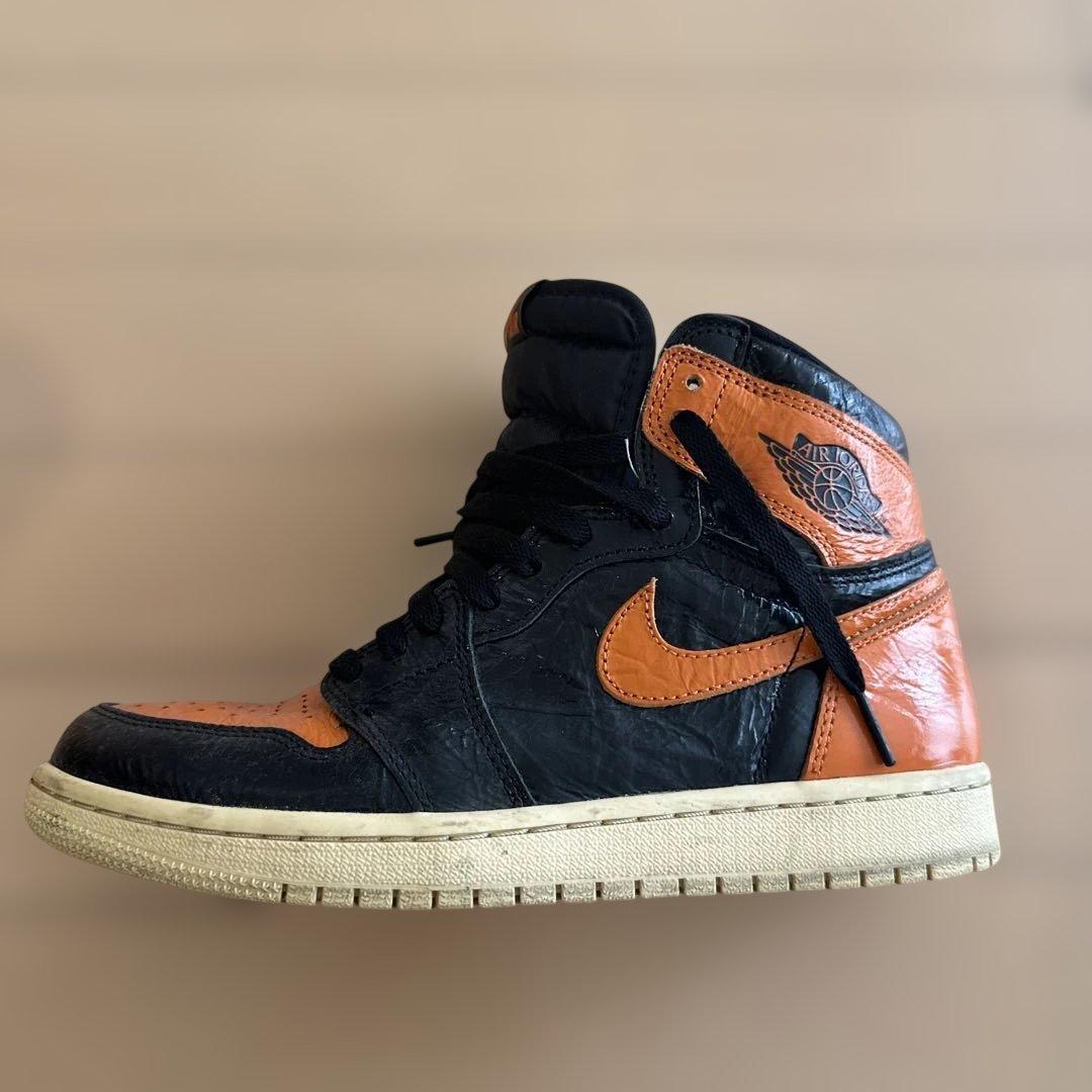 Nike AIR JORDAN1/バスケットシューズ オレンジ/黒