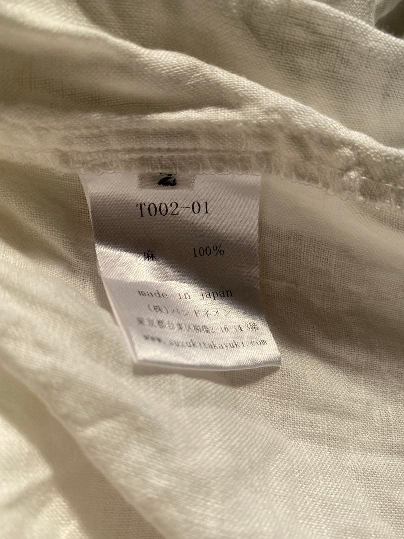 【最終値下】suzuki takayuki long shirt ロングシャツ
