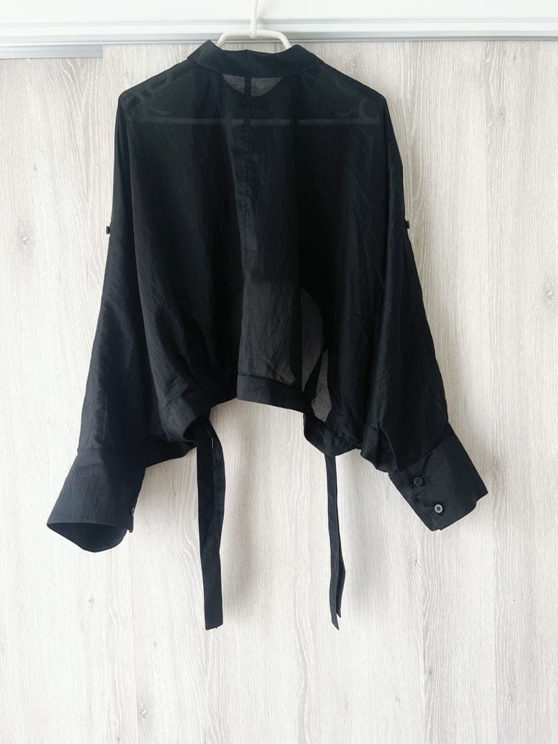 トップス OMMO SHEER SHORT SHIRT