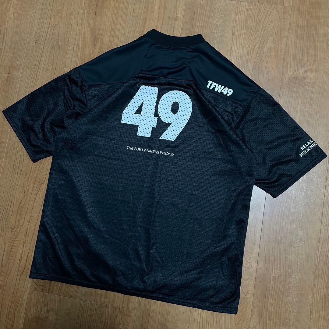 TFW49 モックネック　Tシャツ　XL ブラック　ゴルフ
