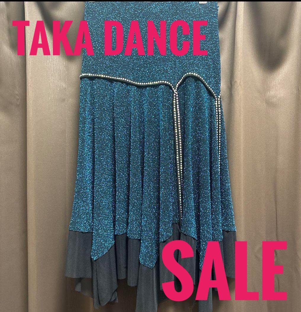 今だけ！【TAKA DANCE】社交ダンス ミディ(ひざ丈)スカート Mサイズ