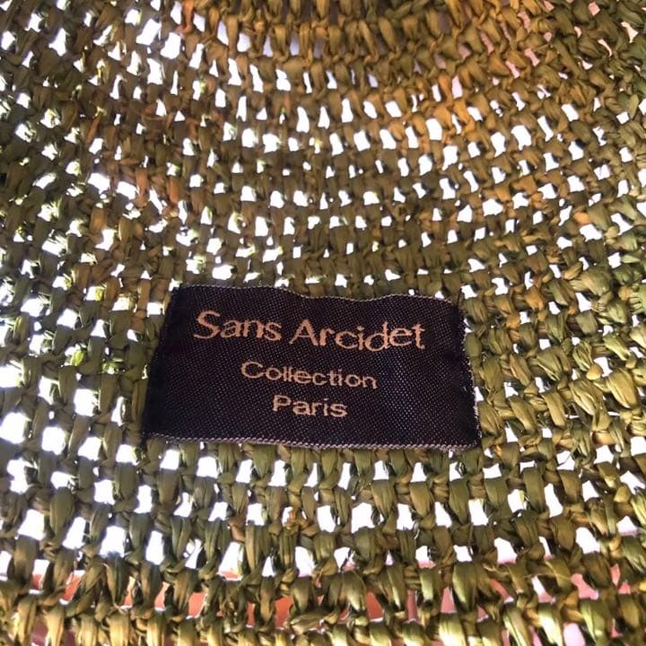 値下‼︎ Sans Arcidet（サンアルシデ）ラフィア帽子 グリーン