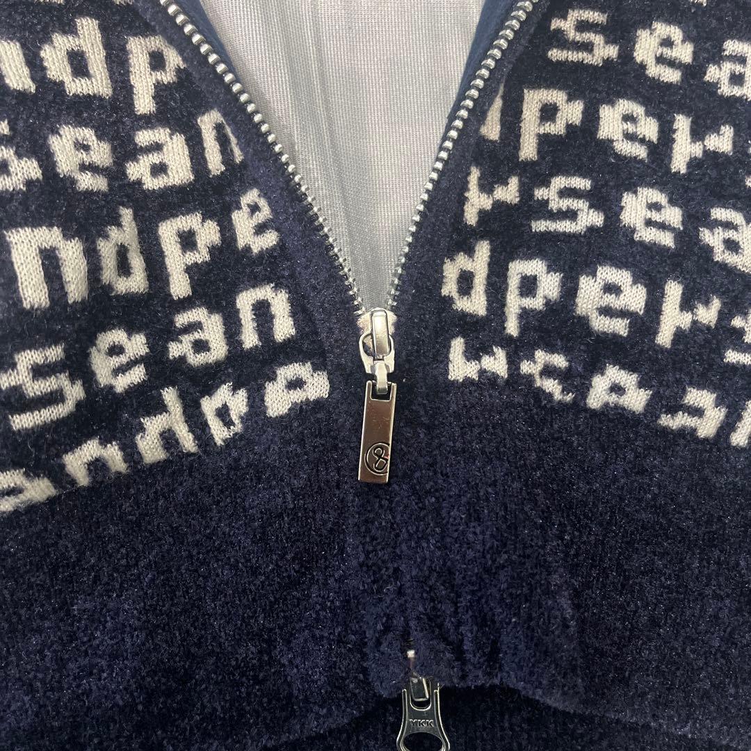 andperse★ネイビーとホワイトのロゴジャケット